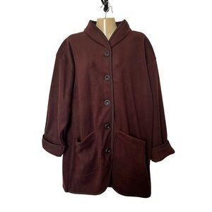 Diane Von Furstenberg The Color Authority Fleece Jacket S/M